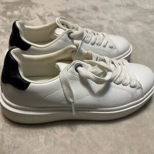 Charlies White and Black Women's Sneakers